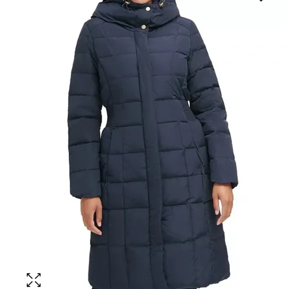 COLE HAAN Women's Box-Quilt Down Puffer Coat